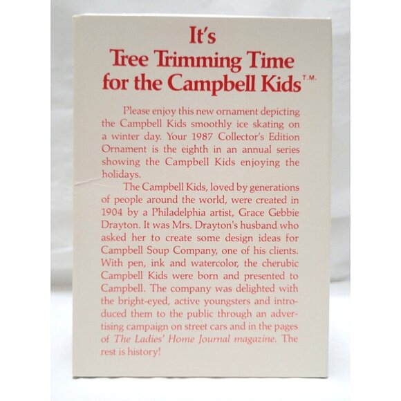 1987 Campbells Soup Kids Collectors Edition - Christmas Ornament Decoration Ball - Picture 9 of 13